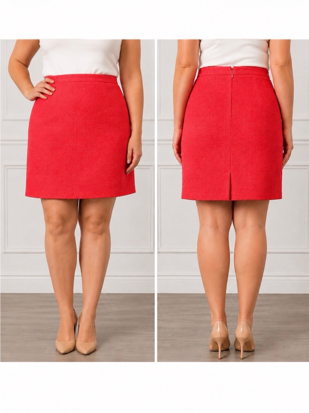 Bouclé Pencil Skirt
Tahari ASL